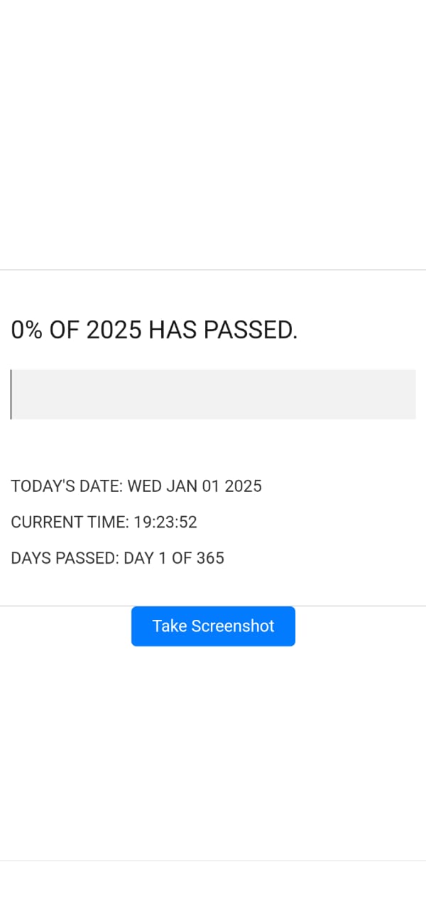 Year Progress Bar